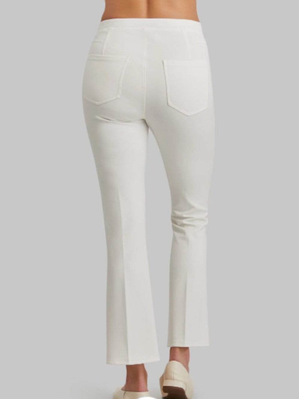 Peace of Cloth Paramount Stretch Ella Pant Cropped & Flared White